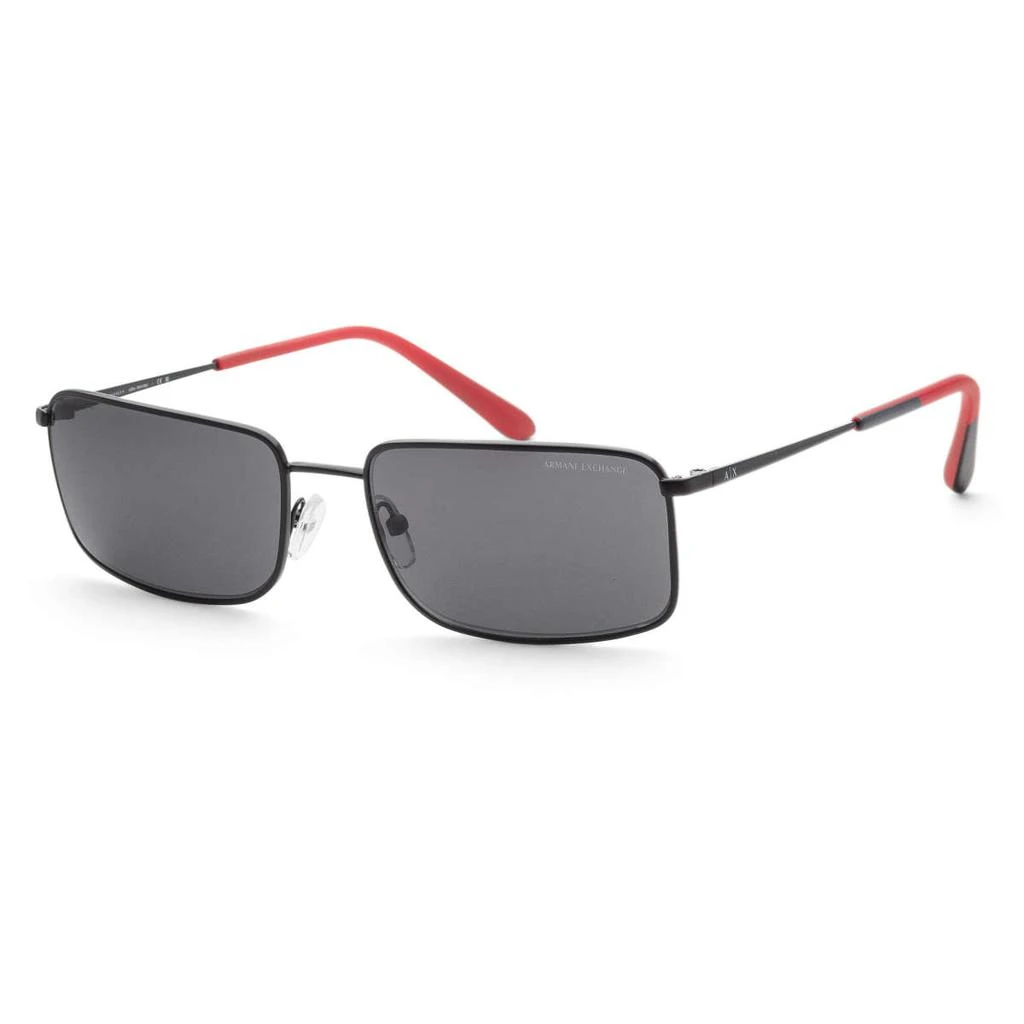 商品Armani Exchange|Armani Exchange Men's Black Rectangular Sunglasses,价格¥269,第1张图片