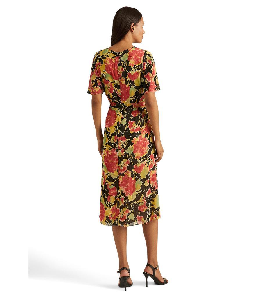 商品Ralph Lauren|Floral Crinkle Georgette Midi Dress,价格¥809,第4张图片详细描述