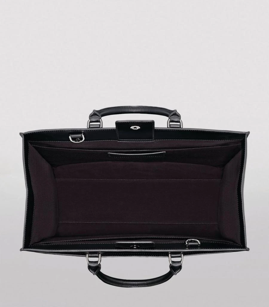 商品BVLGARI|Large Leather Bvlgari Logo Tote Bag,价格¥19622,第4张图片详细描述