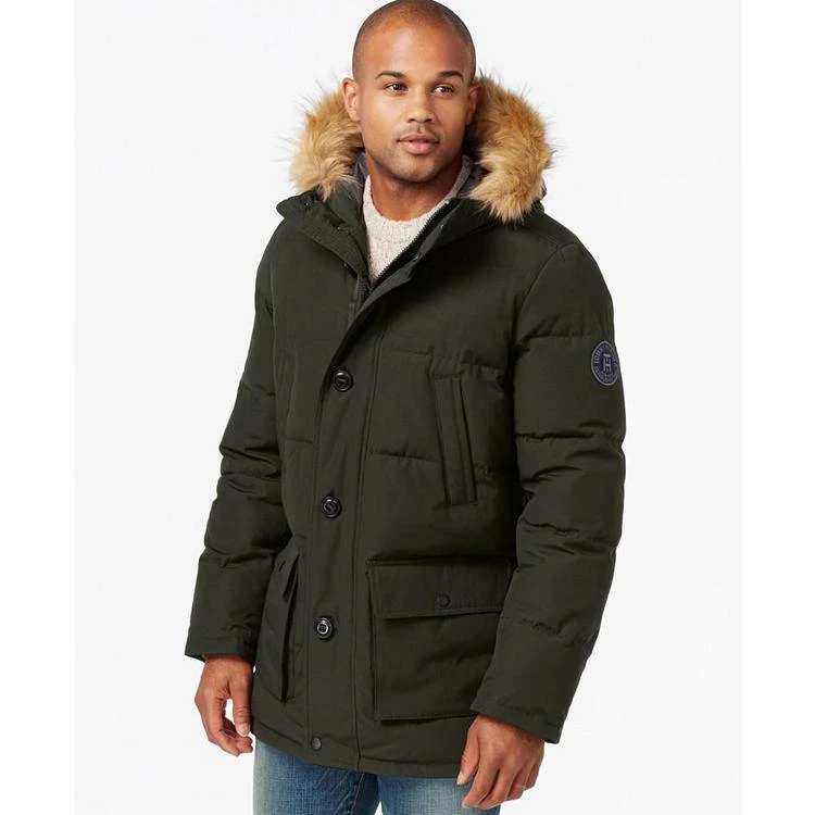 商品Tommy Hilfiger|Men's Big & Tall Long Snorkel Coat,价格¥1370,第1张图片