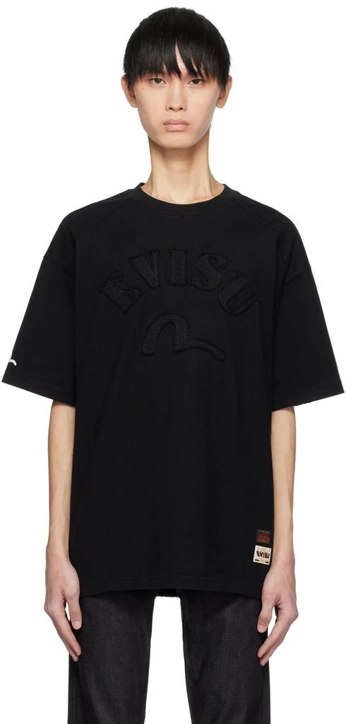 商品Evisu|Black Appliqué T-Shirt,价格¥501,第1张图片