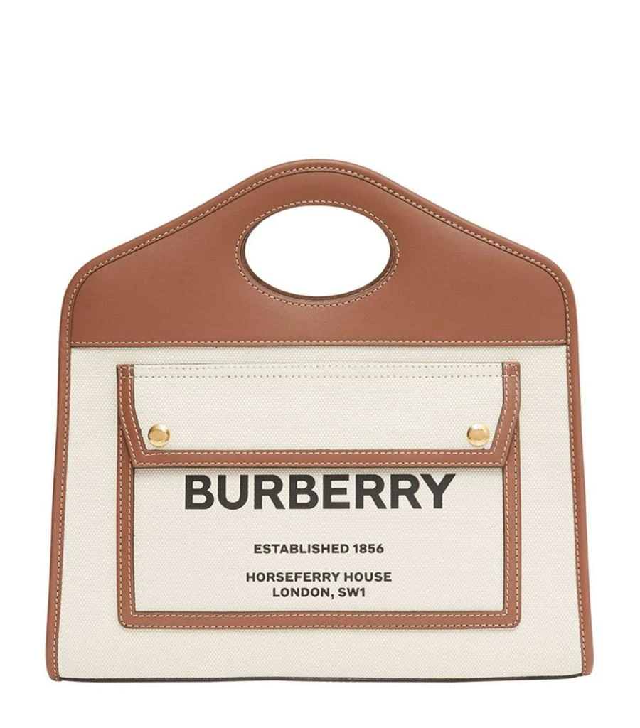 商品Burberry|Small Two-Tone Pocket Bag,价格¥14133,第1张图片