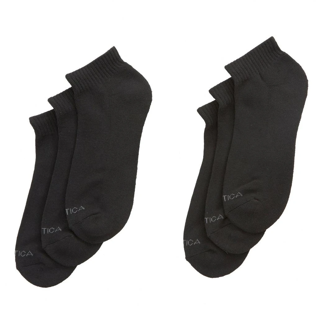 商品Nautica|Nautica Mens Athletic Core Quarter Socks, 6-Pack,价格¥68,第1张图片