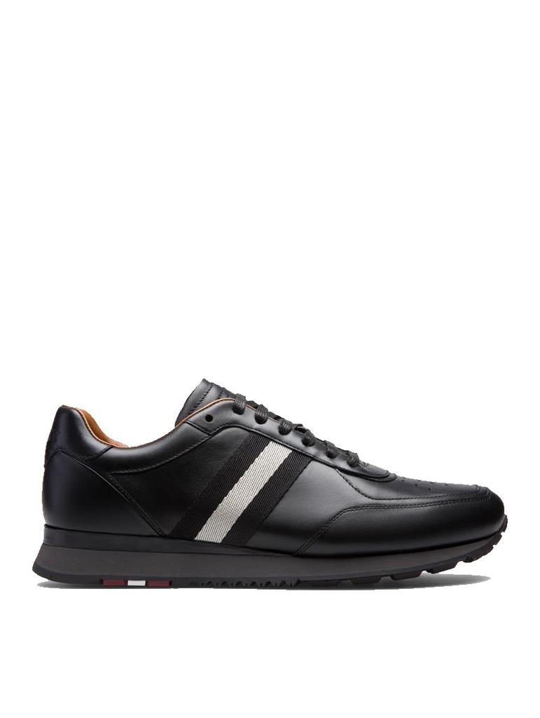 NEW Bally Aston Men's Black Leather Sneakers商品第2张图片规格展示