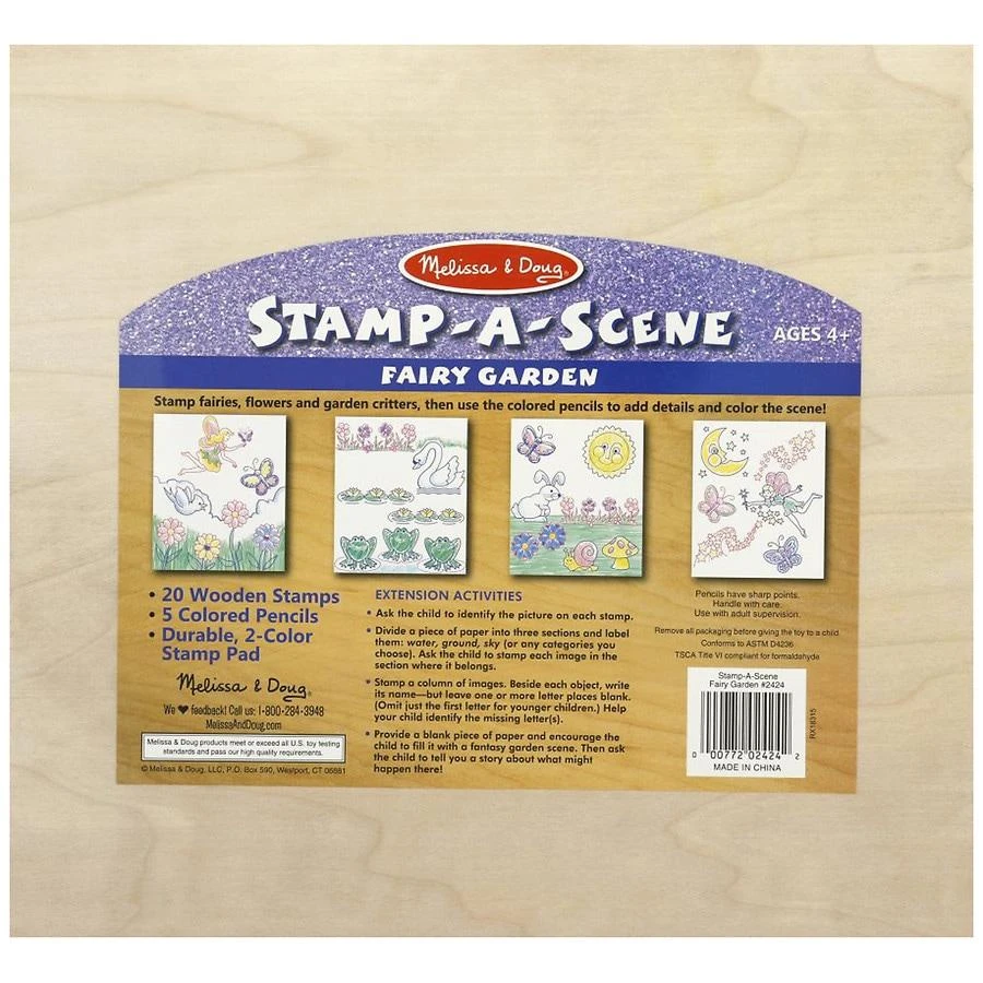 商品Melissa & Doug|Stamp-a-Scene-Fairy Garden,价格¥207,第2张图片详细描述