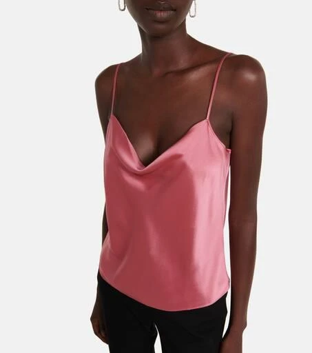 商品Vince|Cowl-neck silk satin camisole,价格¥1379,第5张图片详细描述