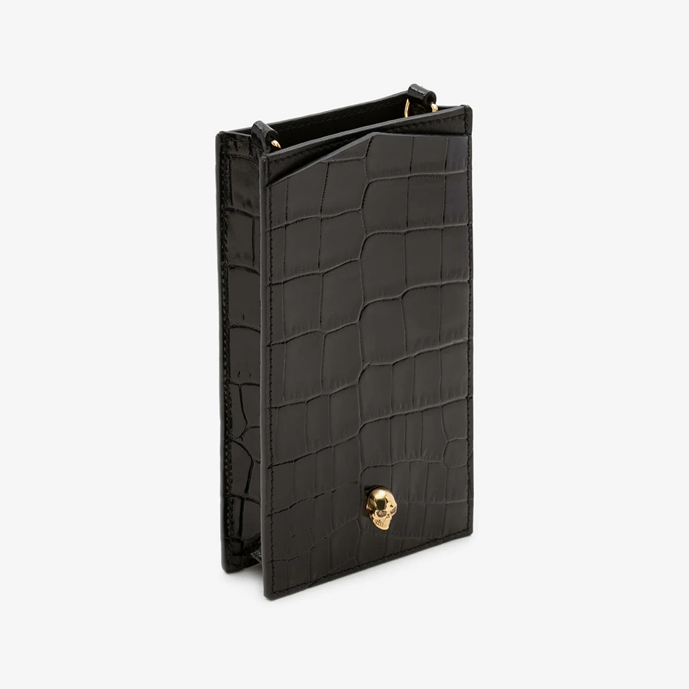 ALEXANDER MCQUEEN 黑色女士手机包 632035-1JMFG-1050 商品