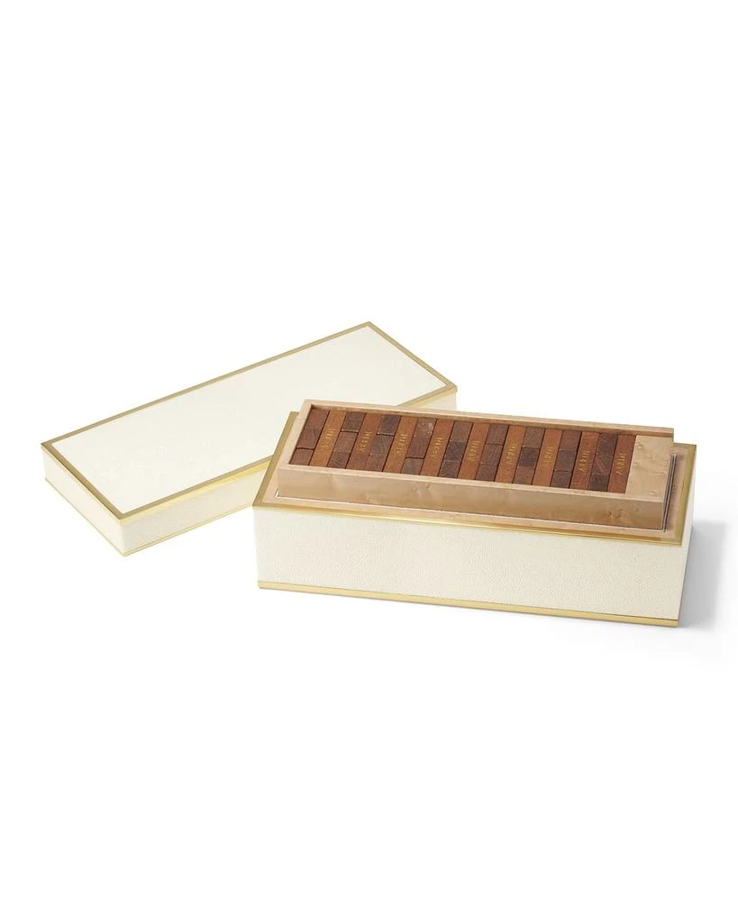 商品AERIN|Shagreen JENGA Set, Cream,价格¥4184,第1张图片