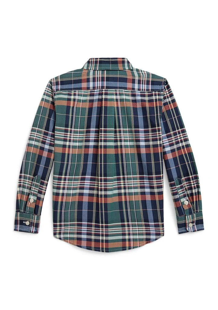 商品Ralph Lauren|Boys 2-7 Plaid Cotton Oxford Shirt,价格¥285,第2张图片详细描述