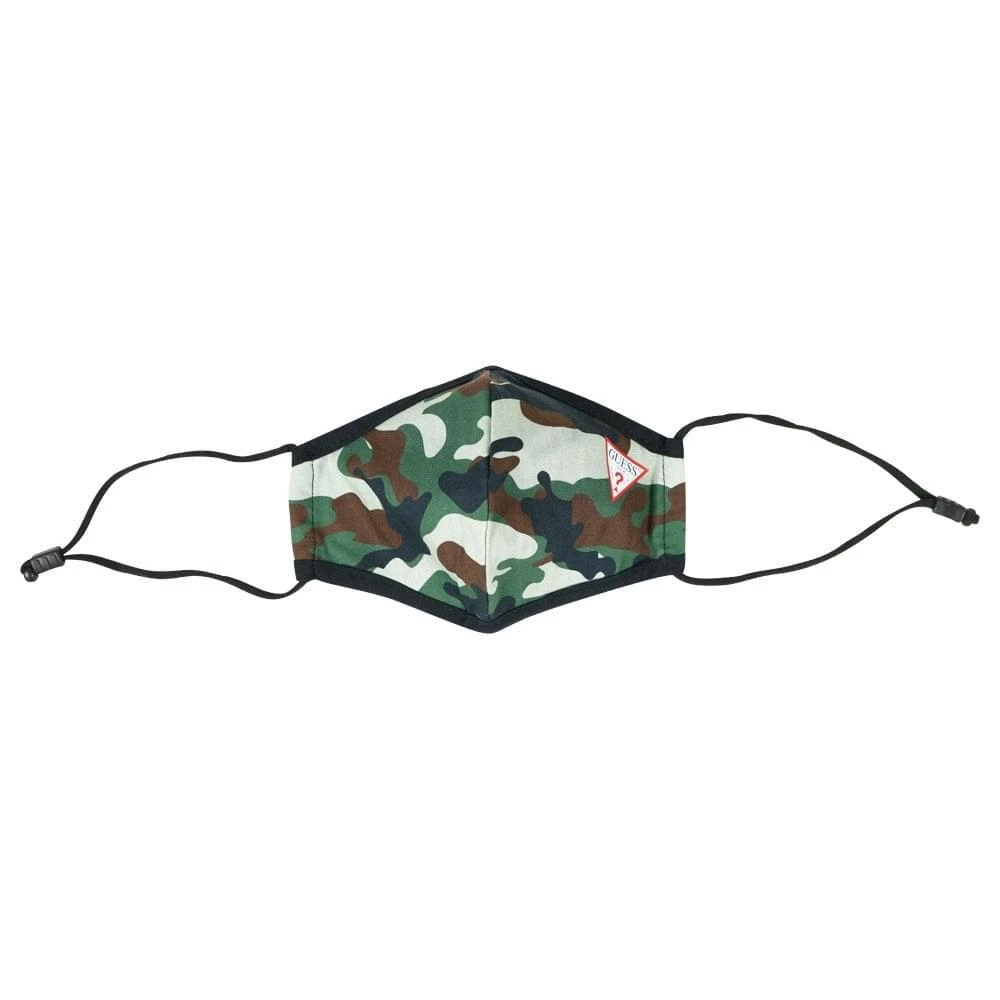 商品GUESS|Cotton Face Mask Camo Green Small,价格¥39,第3张图片详细描述