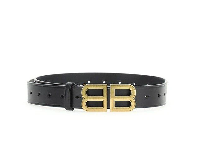 商品Balenciaga|Balenciaga BB Plaque Hourglass Belt,价格¥2356,第1张图片