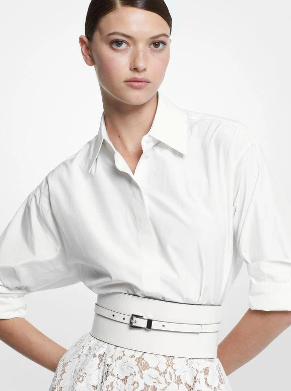 商品Michael Kors|Leather Wide Waist Belt,价格¥3117,第2张图片详细描述