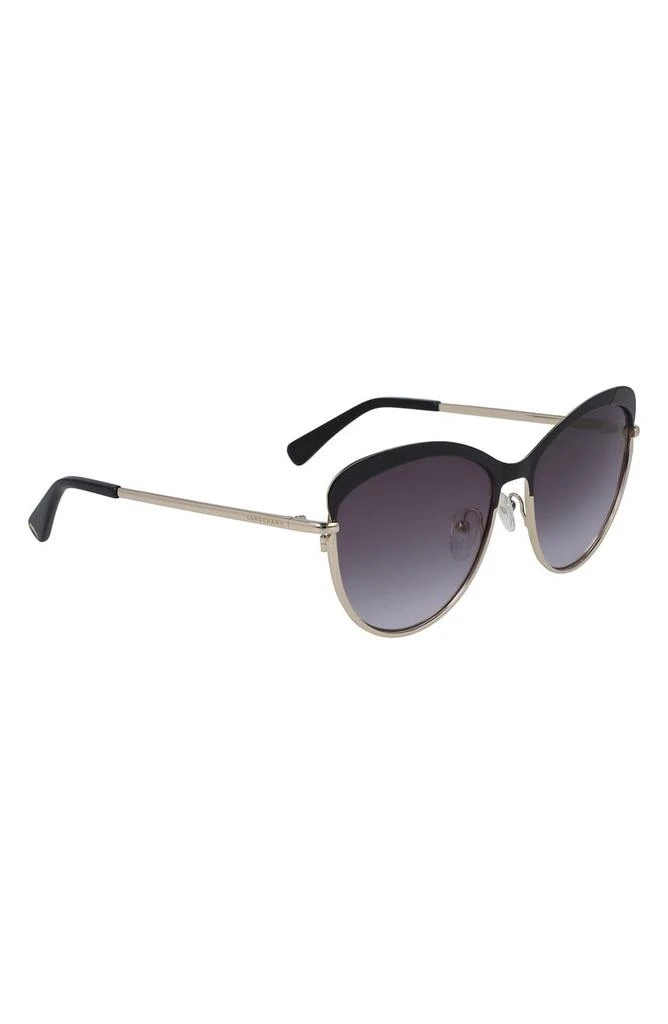 商品Longchamp|Heritage 58mm Gradient Butterfly Sunglasses,价格¥375,第3张图片详细描述