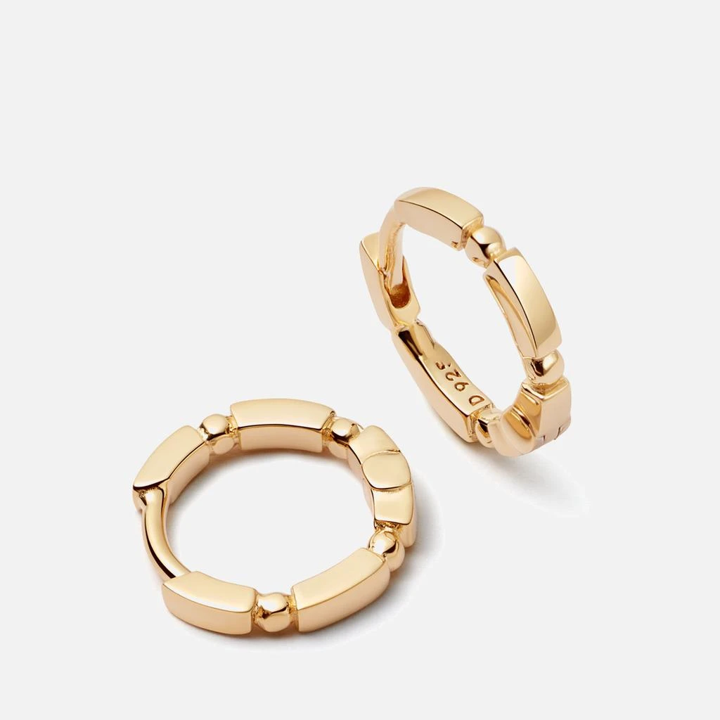 商品Daisy London|Daisy London Stacked 18-Karat Gold Plated Huggie Hoop Earrings,价格¥243,第1张图片