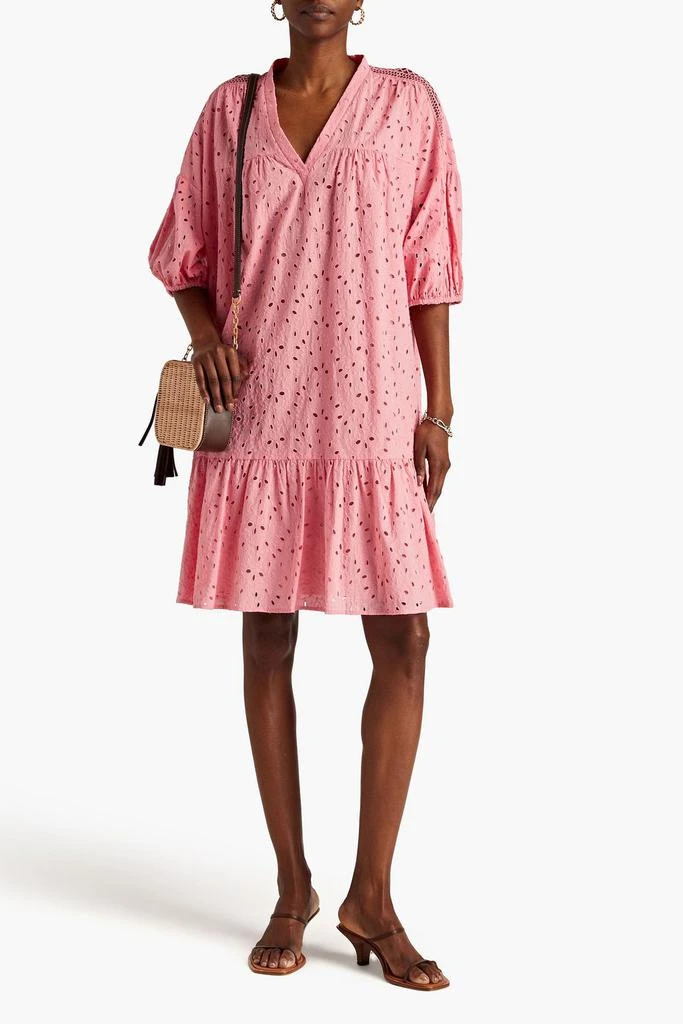 商品Diane von Furstenberg|Agar broderie anglaise cotton dress,价格¥1588,第2张图片详细描述