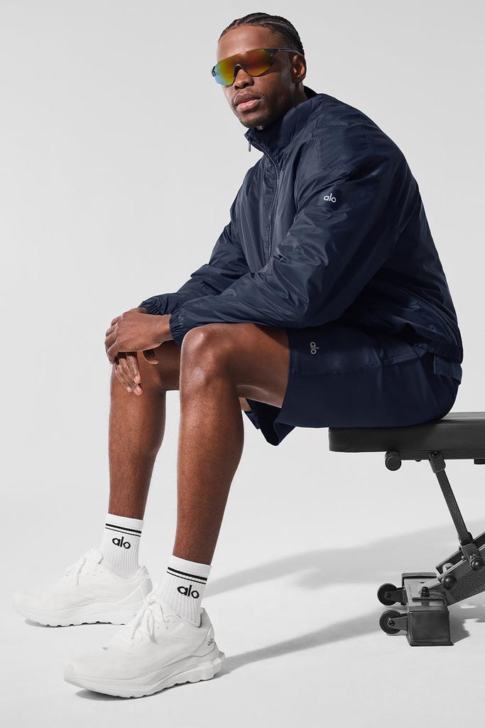 Alo Latitude Light Weight 1/2 Zip Pullover Jacket - Navy - Jackets