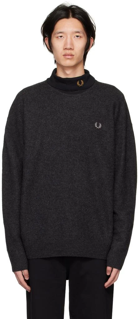 商品Fred Perry|Black Marled Sweater,价格¥1614,第1张图片