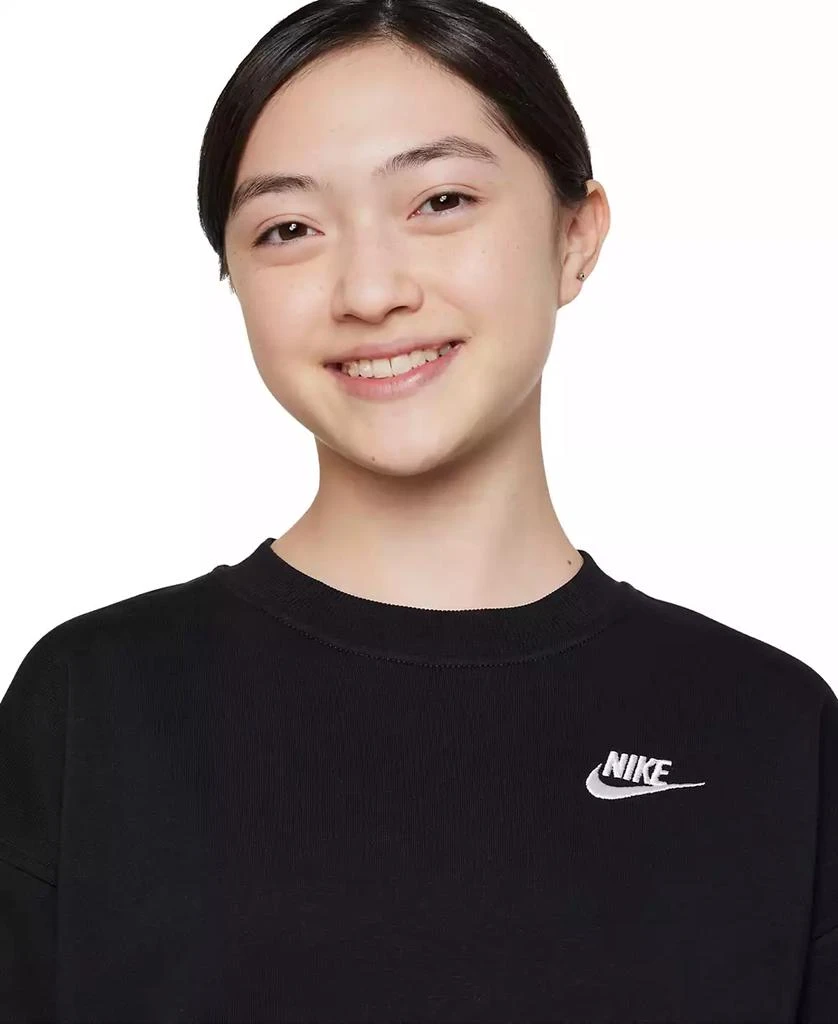 商品NIKE|Big Girls Sportswear Club Fleece Oversized-Fit Sweatshirt,价格¥228,第3张图片详细描述