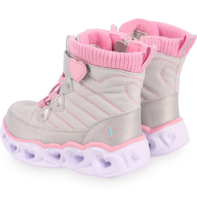 商品SKECHERS|Light up heart chaser boots in silver and pink,价格¥729,第2张图片详细描述