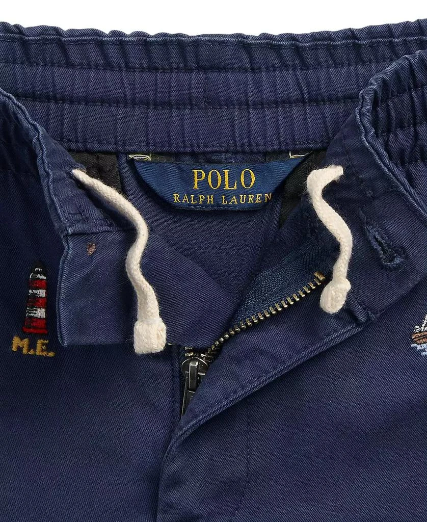 商品Ralph Lauren|Big Boys Polo Prepster Embroidered Chino Shorts,价格¥186,第3张图片详细描述