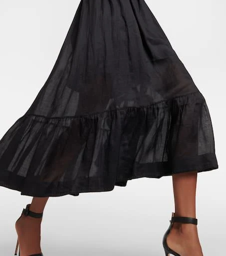 商品Zimmermann|苎麻纤维中长连衣裙,价格¥5436,第5张图片详细描述