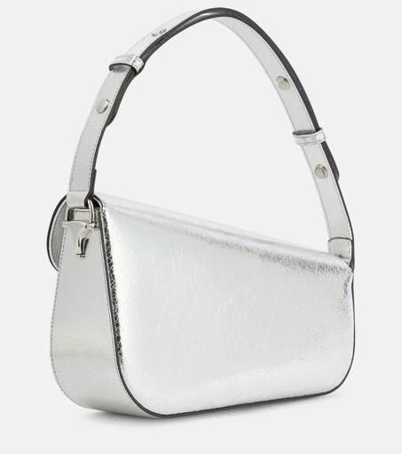 商品Gucci|Horsebit 1955 metallic leather shoulder bag,价格¥25995,第4张图片详细描述