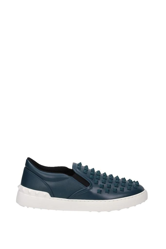 商品Valentino|Slip On Leather Green,价格¥2078,第1张图片