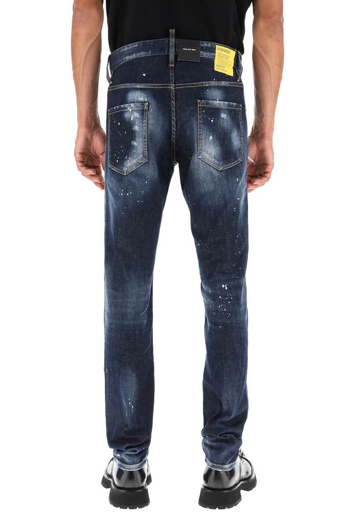 Dsquared2 dark ripped bleach wash cool guy jeans商品第3张图片规格展示