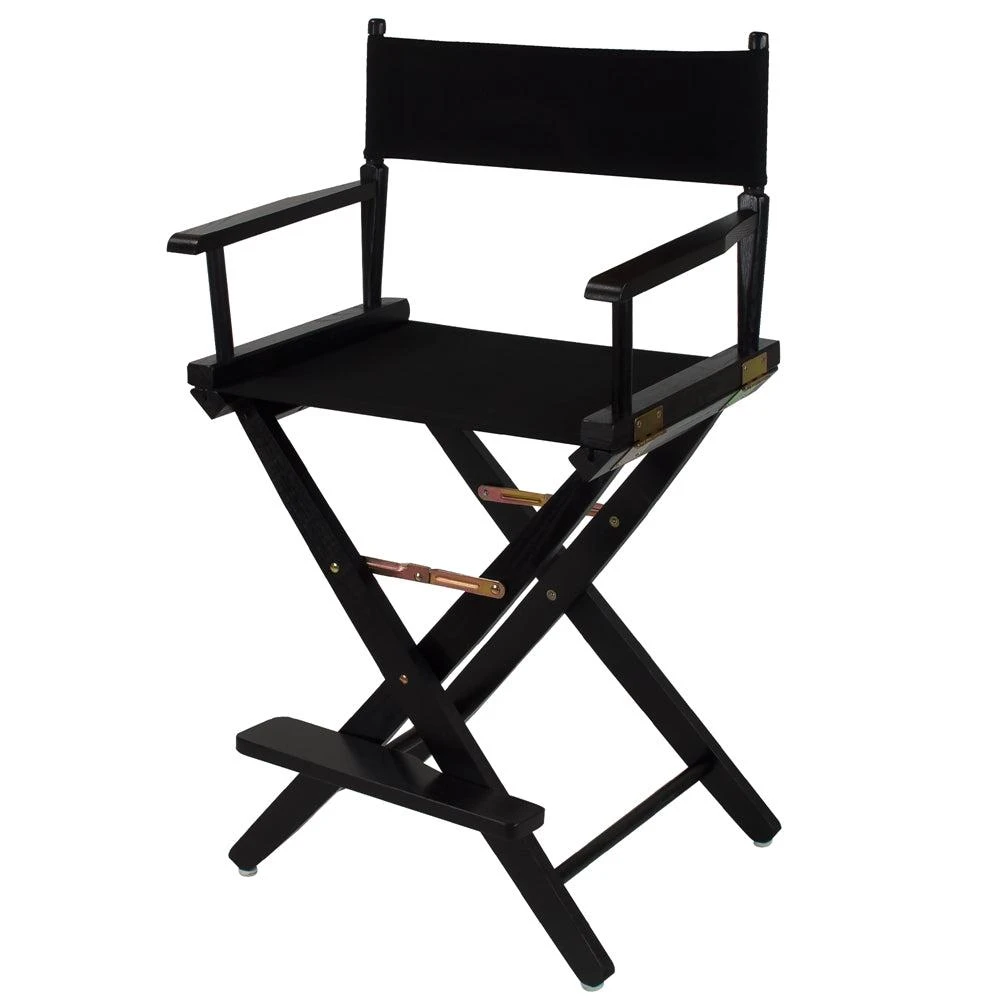 商品American Trails|Extra-Wide Premium 24"  Directors Chair Black Frame W/Black Color Cover,价格¥1061,第4张图片详细描述
