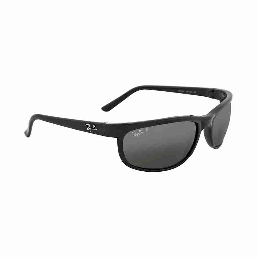 Predator 2 Polarized Grey Rectangular Unisex Sunglasses RB2027 601/W1 62商品第3张图片规格展示