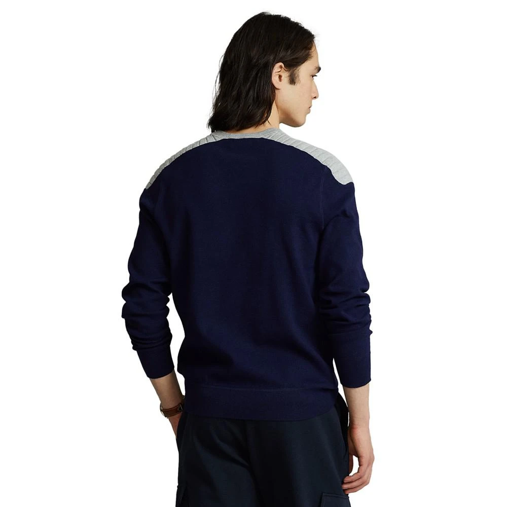 商品Ralph Lauren|Men's Cotton-Blend Crewneck Sweater,价格¥390,第4张图片详细描述