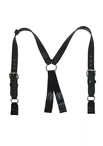 商品Boston Leather|Leather Leather Loop End Fireman Work Suspenders,价格¥669,第1张图片