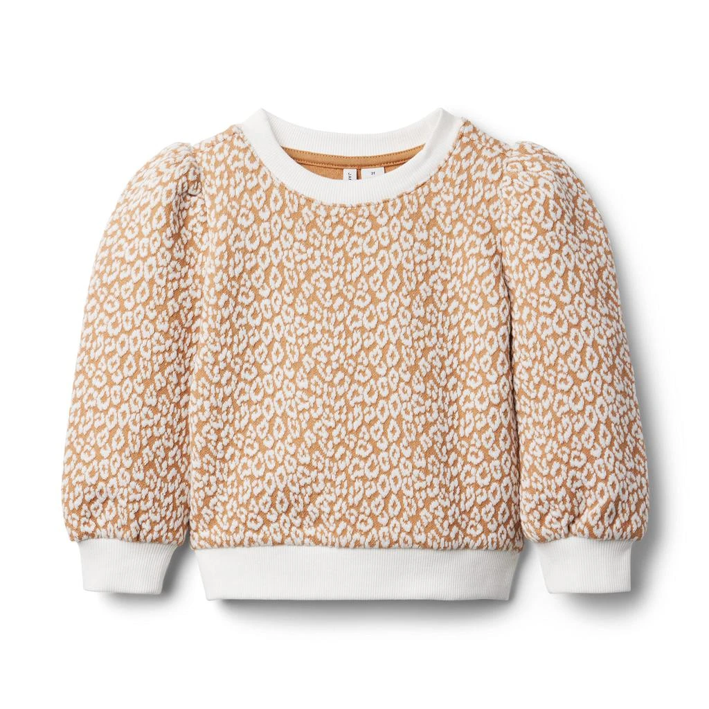 商品Janie and Jack|Jacquard Animal Print Sweatshirt (Toddler/Little Kids/Big Kids),价格¥233,第1张图片