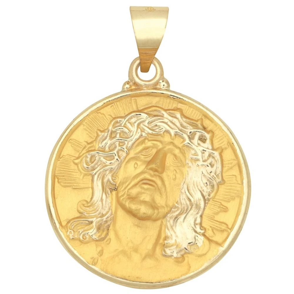 商品Macy's|Christ Head Medal Pendant in 14k Yellow Gold,价格¥3620,第1张图片
