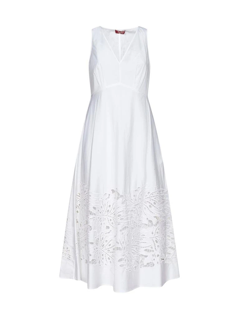 商品Max Mara|Max Mara Studio V-Neck Embroidered Sleeveless Dress,价格¥2091,第1张图片