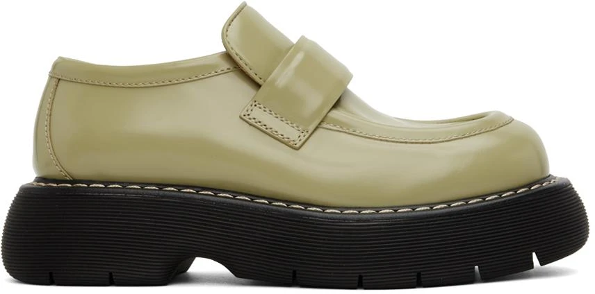 商品Bottega Veneta|Green Swell Loafers,价格¥9847,第1张图片