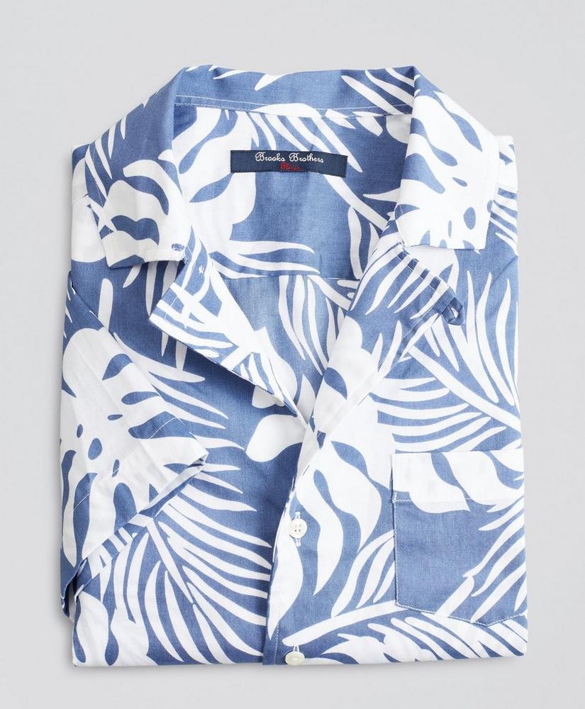 商品Brooks Brothers|Boys Short-Sleeve Palm Leaf Sport Shirt,价格¥176,第1张图片