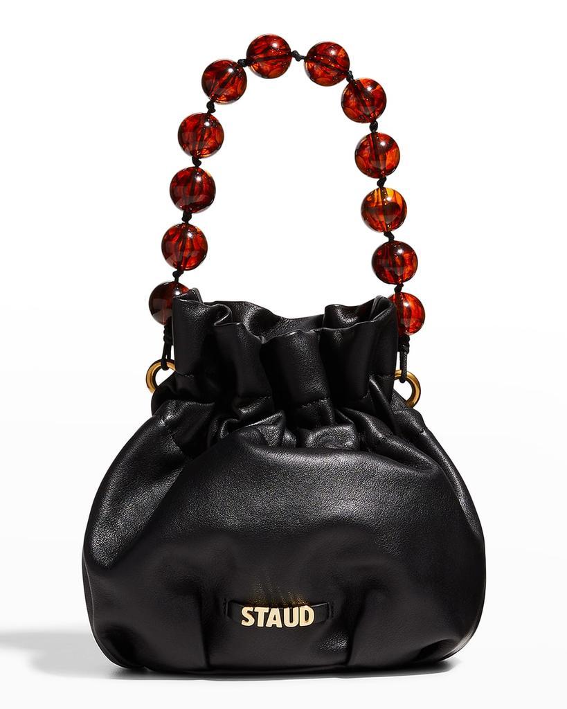 商品Staud|Grace Beaded Top-Handle Bucket Bag,价格¥2133,第1张图片