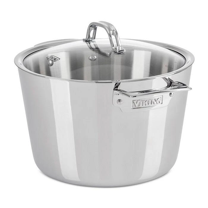 商品Viking|Contemporary 3 Ply 8.0 Quart Stock Pot with Lid,价格¥972,第1张图片