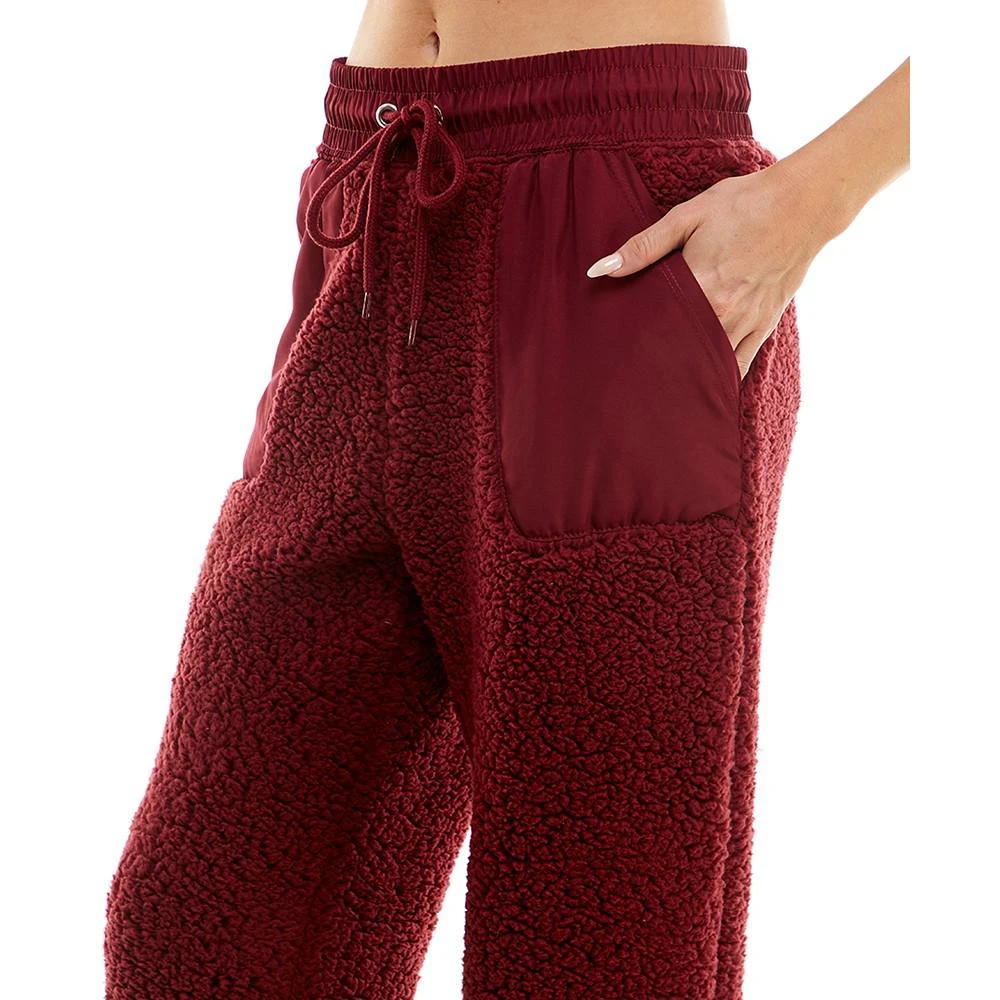 商品Planet Gold|Juniors' High-Rise Sherpa Jogger Pants,价格¥43,第4张图片详细描述