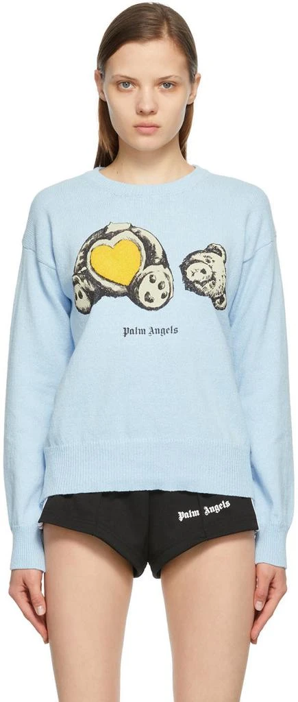 商品Palm Angels|Blue Bear In Love Sweatshirt,价格¥3892,第1张图片