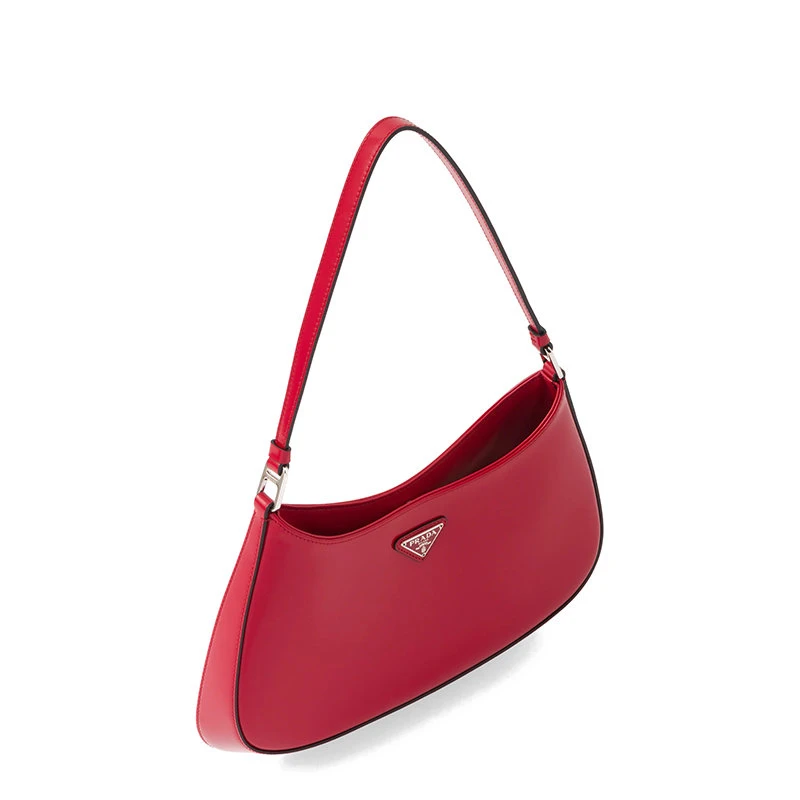 商品Prada|【预售3-7天】PRADA/普拉达 21年秋冬 女士猩红色亮面皮革磁扣式翻盖开合斜跨手提单肩包1BC499_ZO6_F02SB_V_OOO,价格¥16789,第5张图片详细描述