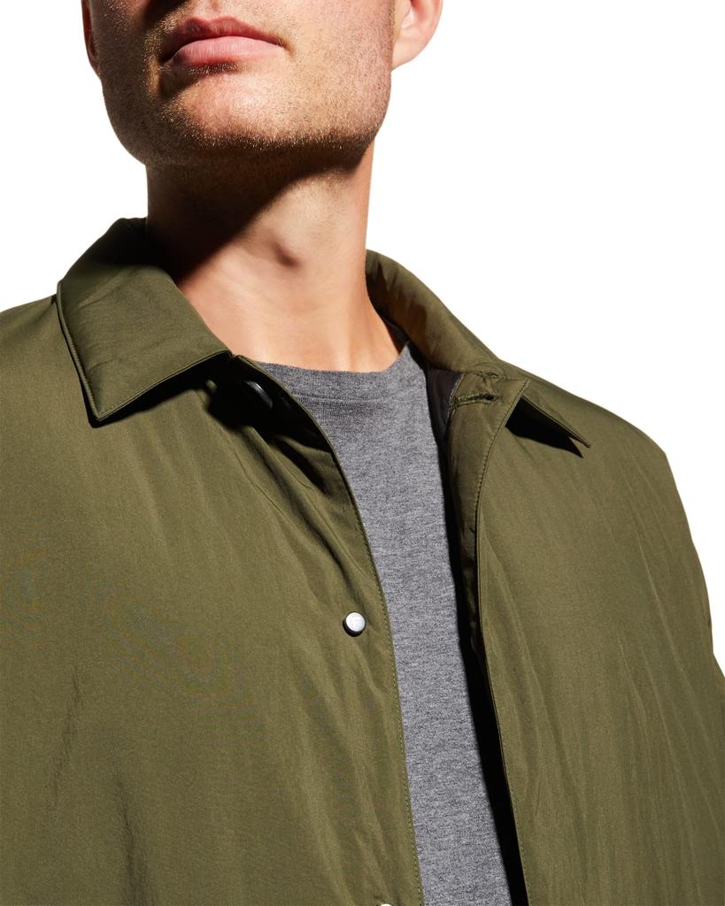 Men's Solid Nylon Workwear Jacket商品第5张图片规格展示