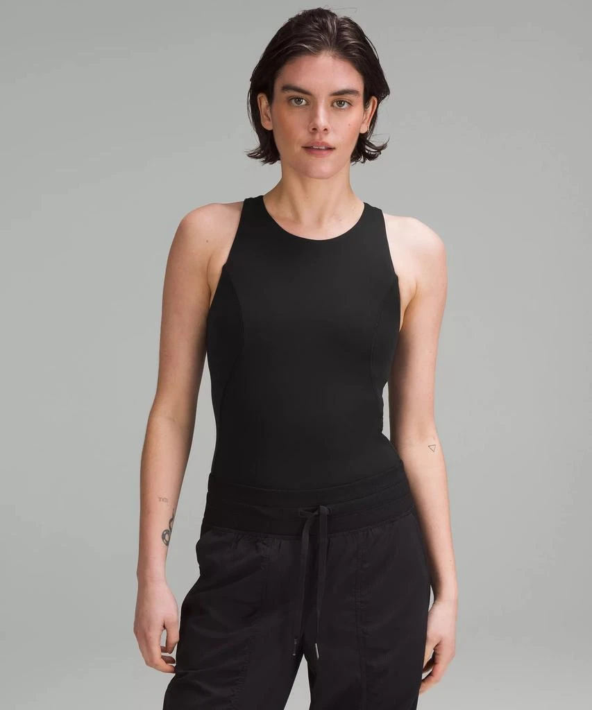 商品Lululemon|High-Neck Tight-Fit Shelf Bodysuit,价格¥284,第1张图片