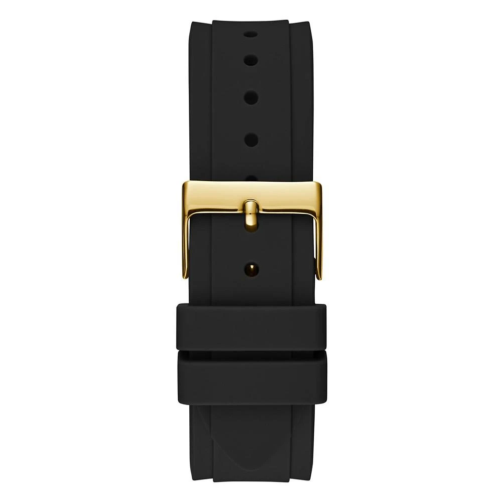 商品GUESS|Women's Black Silicone Strap Watch 39mm,价格¥977,第3张图片详细描述