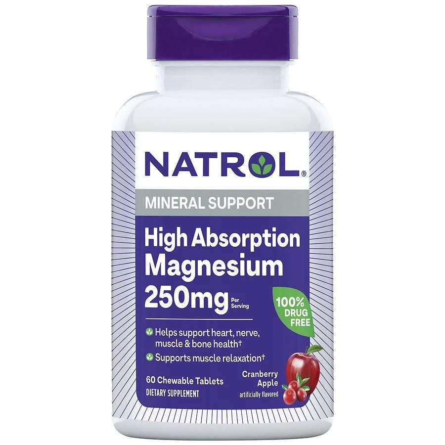 商品Natrol|High Absorption Magnesium Tablets Cranberry Apple,价格¥58,第1张图片