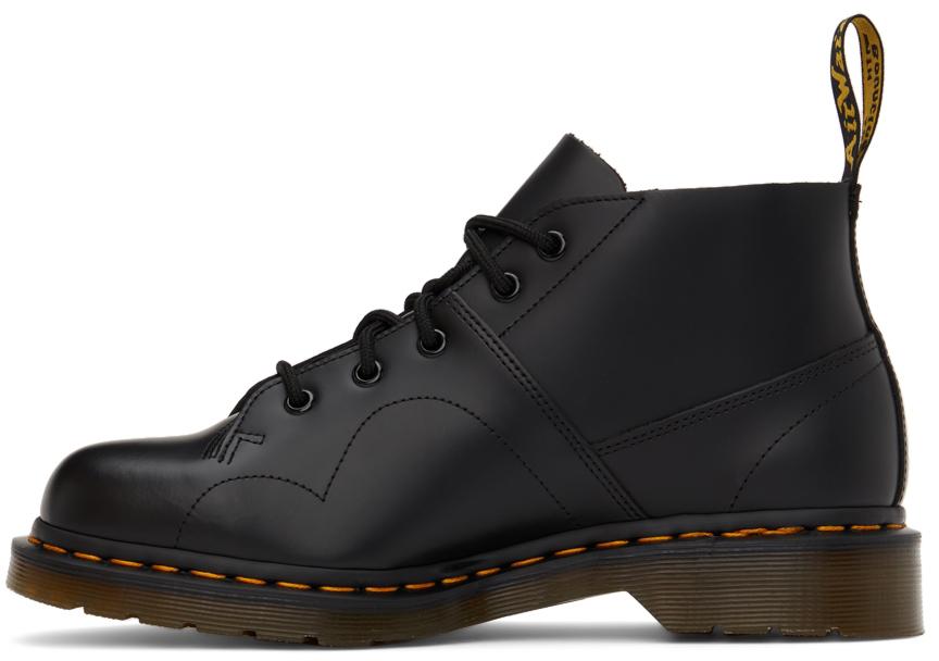 Black Leather Church Boots商品第3张图片规格展示