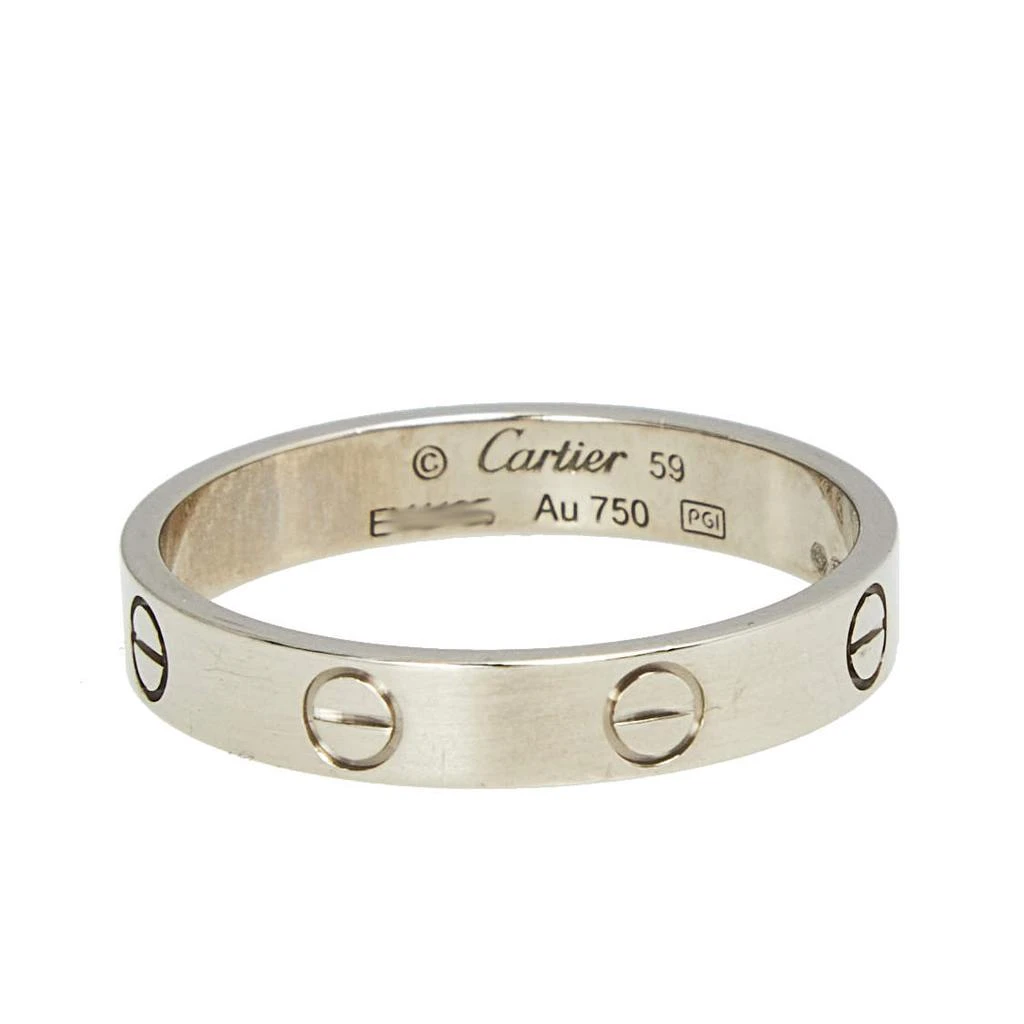 商品[二手商品] Cartier|Cartier Love 18K White Gold Narrow Wedding Band Ring Size 59,价格¥5375,第2张图片详细描述
