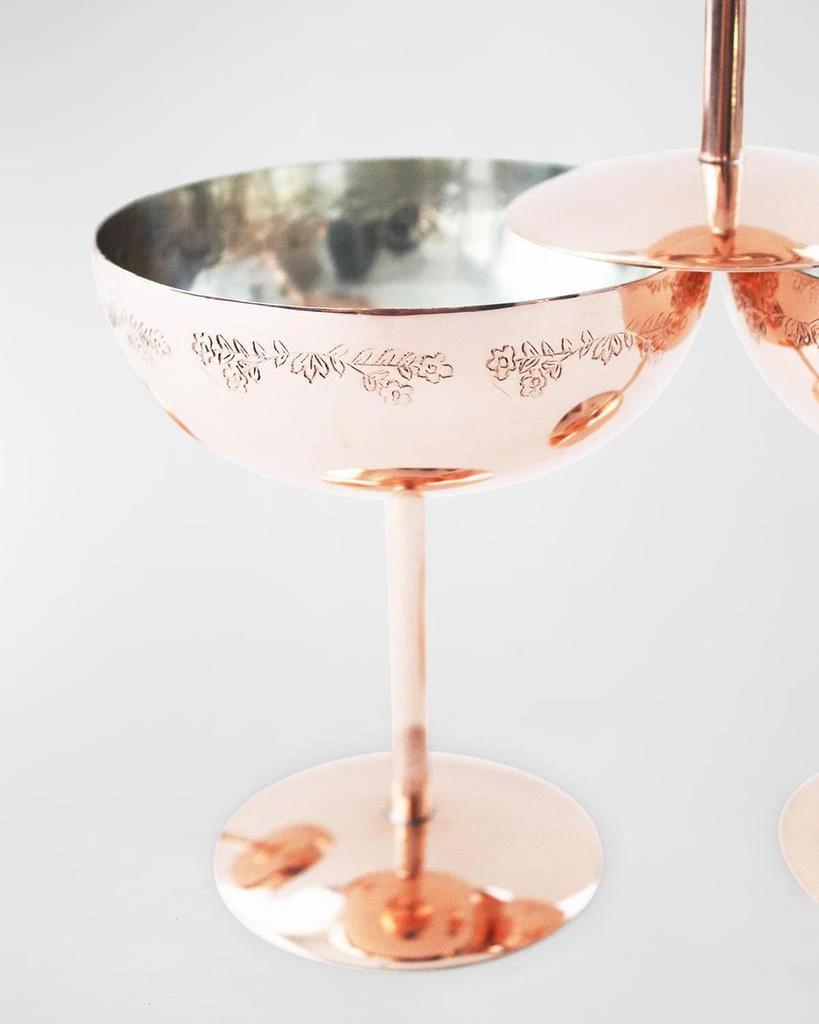 商品Coppermill Kitchen|Vintage-Inspired Coupe Glasses, Set of 2,价格¥1147,第3张图片详细描述