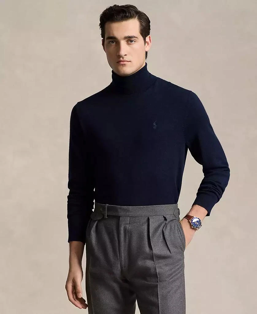 商品Ralph Lauren|Men's Washable Wool Turtleneck Sweater,价格¥766,第1张图片